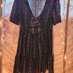 *NWT* Time and Tru Tie Back Mini Dress